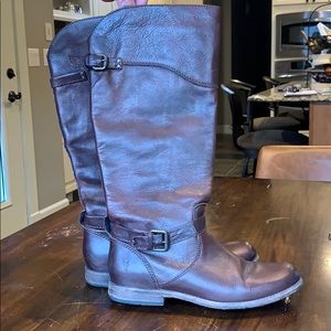 Frye widecalf brown boots, great condition!